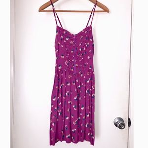 XHILARATION Purple Floral Dress Sz M